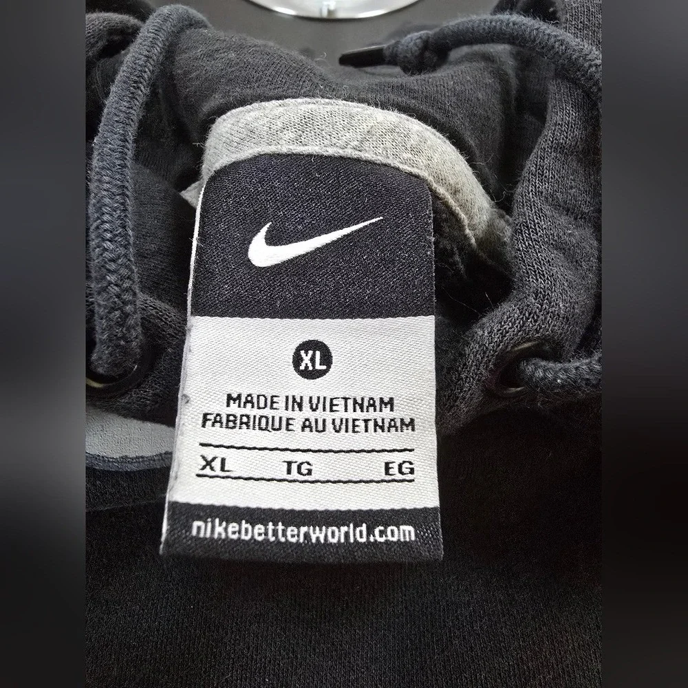 Nike D3 Nation Hoodie‎ Mens XL Black Graphic Pullover Sweatshirt Swoosh Logo